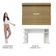 Mesa Para Computador Gamer e Painel Tv - Branco/rustic