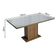 Mesa De Jantar Retangular Tampo De Vidro Madesa 5363 - Rustic/cinza Rustic/cinza