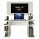 Mesa Para Computador Gamer e Painel Para Tv Até 50 - Branco