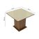 Mesa Tampo de Vidro com 4 Cadeiras Rustic Crema Pérola