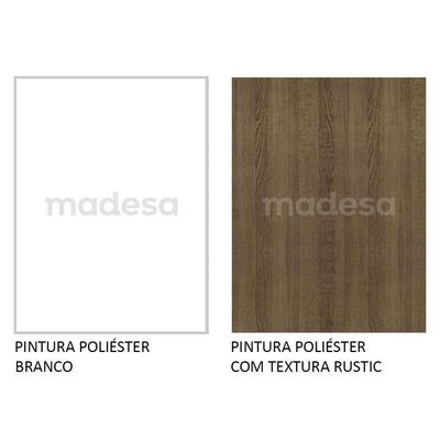 Mesa Gamer Madesa e Painel para TV até 65 Polegadas Branco