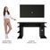 Mesa Para Computador Gamer e Painel Para Tv Até 50 - Preto