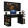 Mesa Para Computador Gamer e Painel Para Tv Até 50 - Preto