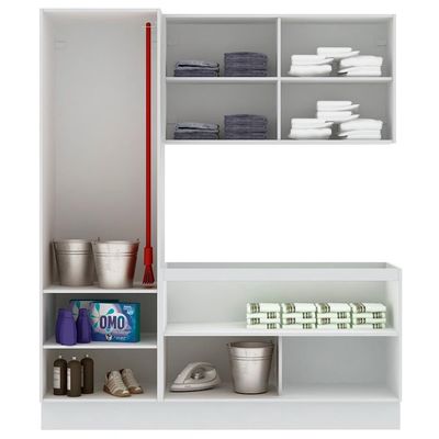Kit Área Serviço Acordes Glamy MDF Armário e Balcão Madesa