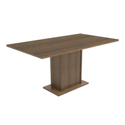 Mesa Retangular Rustic Tampo de Madeira Madesa 5275