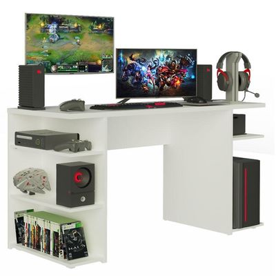 Mesa Gamer Branco em MDP Madesa