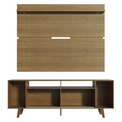 Rack Madesa Cancun com Pés e Painel para Tv Até 65 Polegadas