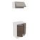 Kit 60cm Smart MDF 2 Portas 1 Suspensa Rustic Crema Madesa