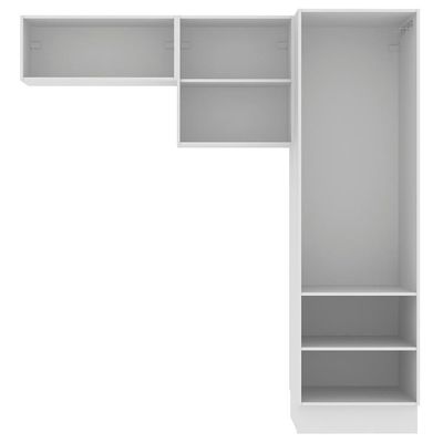Kit Área Serviço Acordes Glamy MDF 2 Armários 1 Torre Madesa