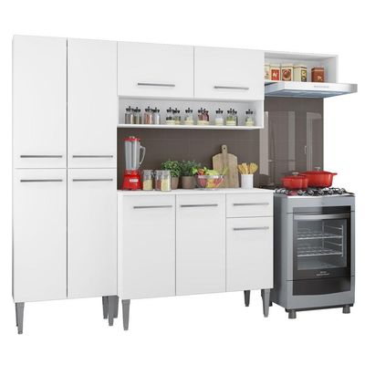 Cozinha Compacta Emilly Top com Armário e Balcão Madesa
