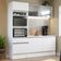 Cozinha Compacta Topazio com Balcão e Tampo Branco Madesa