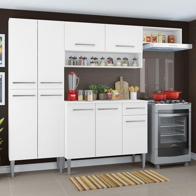 Cozinha Compacta Emilly Top com Armário e Balcão Madesa