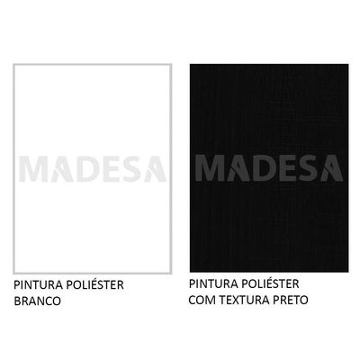 Kit Área De Serviço 60 Cm Com Armário E Balcão Branco/preto