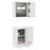 Kit Canto Reto Smart MDF 2 Portas Nicho Rustic Crema Madesa