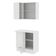 Kit Canto Reto Smart MDF 2 Portas Nicho Rustic Crema Madesa