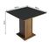 Conjunto Sala De Jantar Mesa Tampo De Madeira 4 Cadeiras Rustic/preto Samara Madesa