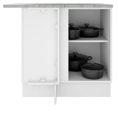 Balcão de Canto Stella 1 Porta Branco Madesa