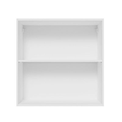 Armário Aéreo 70 Cm 2 Portas Branco/preto Glamy Madesa Branco/preto