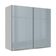 Armário Aéreo 70 Cm 2 Portas Branco/cinza Lux Madesa Branco/cinza