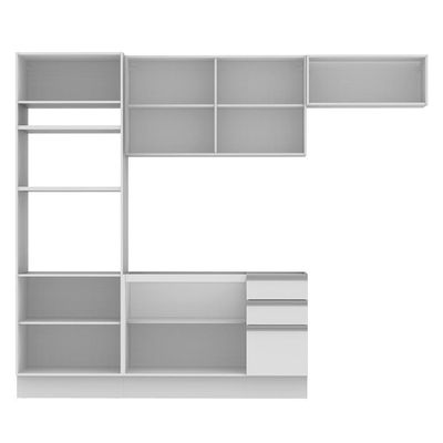 Cozinha Compacta Glamy Marselha 8 Portas 3 Gavetas Madesa