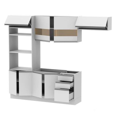 Cozinha Compacta Glamy Marselha 8 Portas 3 Gavetas Madesa