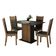 Conjunto Mesa Tampo de Madeira com 4 Cadeiras Rustic e Preto