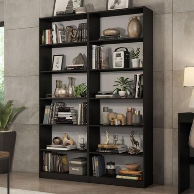 Kit com 2 Estantes Livreiro 6908 Preto