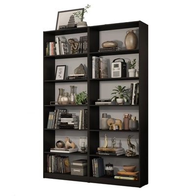 Kit com 2 Estantes Livreiro 6908 Preto