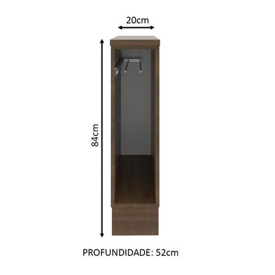 Balcão Porta Pano Glamy Rustic Madesa