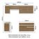 Armário De Cozinha Completa 240Cm Branco/Rustic Glamy Madesa