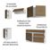 Armário De Cozinha Completa 240Cm Branco/Rustic Glamy Madesa