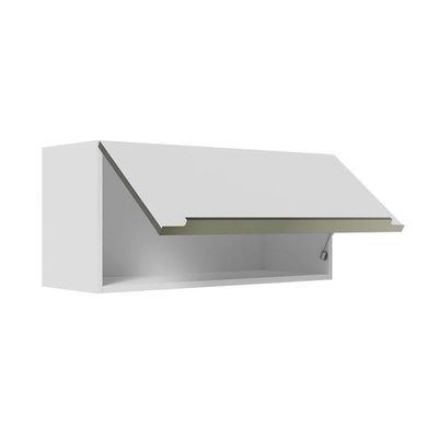 Armário Aéreo 70 Cm 1 Porta Branco/branco Veludo Lux Madesa Branco