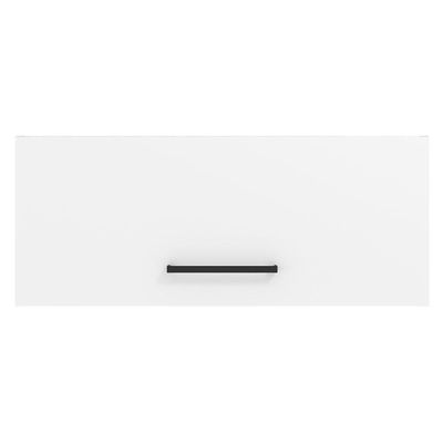 Armário Aéreo 80Cm 1 Porta Basculante Rustic/branco
