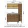Armário De Cozinha Compacta 137cm Com Pia Rustic Emilly Madesa 08 Rustic