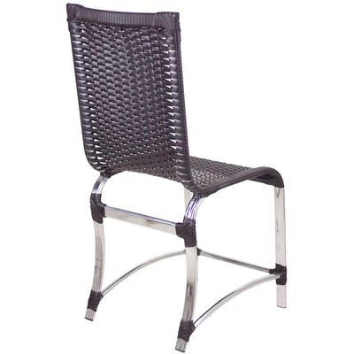 10 Cadeiras Haiti E Mesa De Jantar 240x100 Alumínio Trama Preto