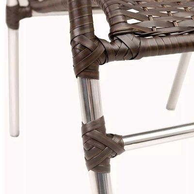 Kit 4 Cadeiras Vênus E Mesa De Centro Garden Trama Original Pedra Ferro