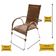 Kit 4 Cadeiras Vênus E Mesa De Centro Garden Trama Original Argila