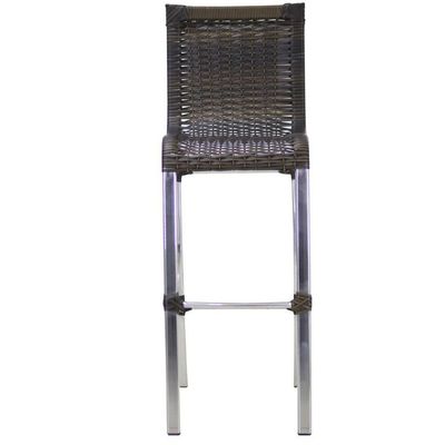 Banqueta Alta Haiti Em Alumínio Trama Original Pedra Ferro
