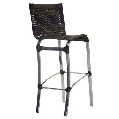 Banqueta Alta Haiti Em Alumínio Trama Original Pedra Ferro