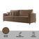 Sofá Djon 02 Módulos De 90cm B20cm Meu Sofá Online B016 Veludo Marrom