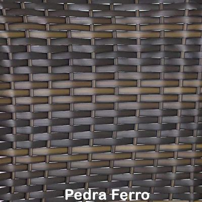 Jogo 6 Cadeiras E Mesa Para Varanda Vênus Trama Original Pedra Ferro