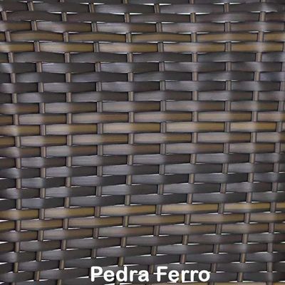 3 Espreguiçadeiras E Mesa, Varanda Trama Pedra Ferro