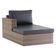 Chaise Recife Em Alumínio Para Piscina Jardim Trama Original Capuccino