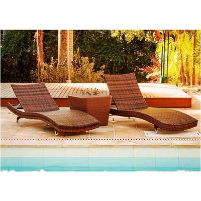 4 Cadeiras E Mesa 2 Espreguiçadeiras Mesa + Chaise Trama Argila