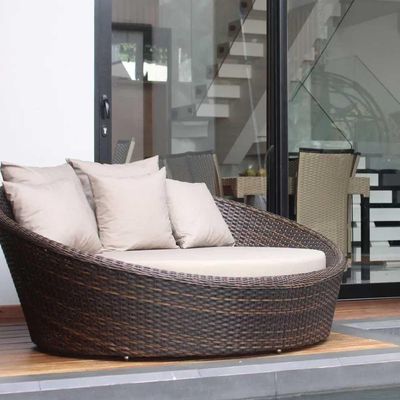 Chaise Sofá Livia Varanda Jardim Trama Original Capuccino