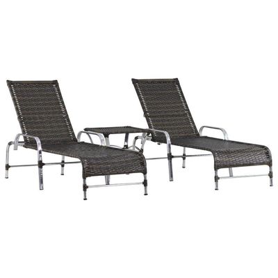 4 Cadeiras + 2 Mesa + 2 Espreguiçadeiras + 1 Chaise Trama Pedra Ferro