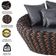 Chaise Munique Tricô Náutico Jardim Piscina Terra Cota