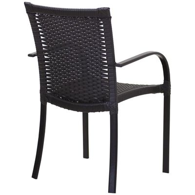 6 Cadeiras Ascoli Mesa Ripado Aluminio Jardim Piscina Tabaco