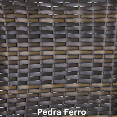 Banqueta Madri Em Alumínio Para Edícula Trama Original Pedra Ferro
