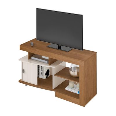 Rack para TV até 50 Polegadas Royal 1 PT Cinamomo e Off White